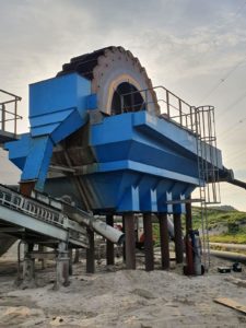 zandzeefinstallatie zandwinning industrieel conserveren schoepenwiel